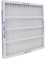 key pleated air filter